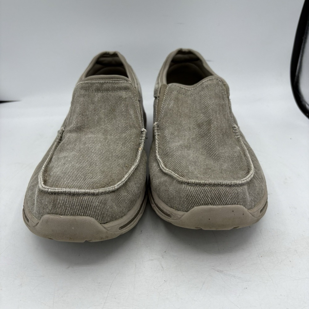 Skechers Shoes Mens Size 12 Relaxed Fit Creston Moseco Slip On Taupe - Picture 4 of 10